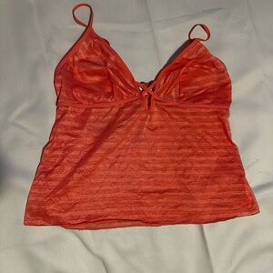 Collectible Body by Victoria Sheer Coral Shimmer Cami – Size M (NWT)